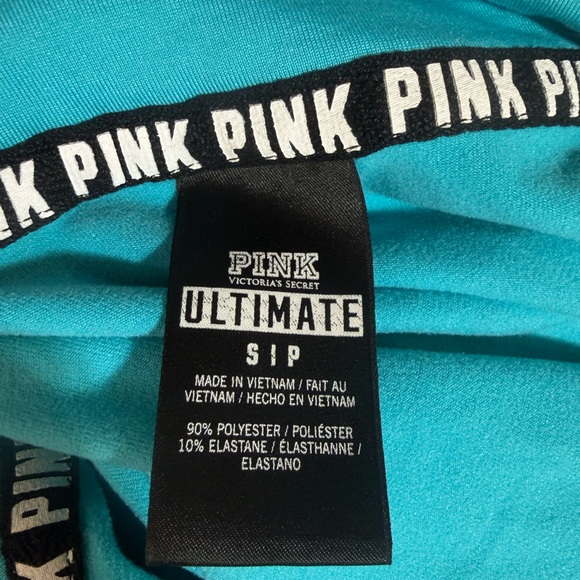 PINK Blue Quarter-Zip Pullover with White Accents - Picture 3 of 3